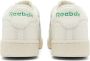 Reebok Club C 1985 TV Sneakers Krijt Papier Wit & Groen-40 White Heren - Thumbnail 4