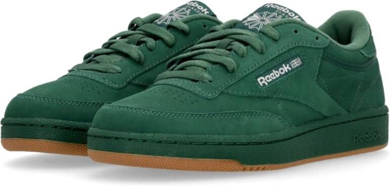 Reebok Donkergroene Lage Sneaker met Geborduurd Logo Green Heren