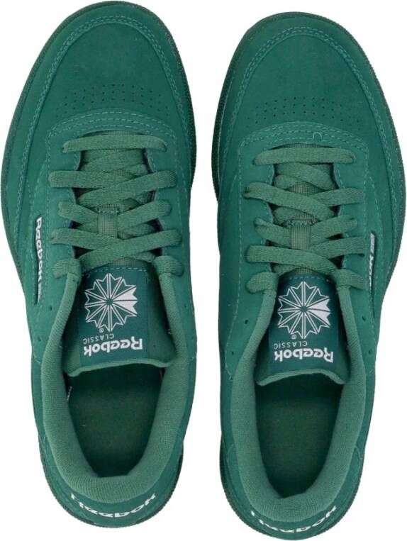 Reebok Donkergroene Lage Sneaker met Geborduurd Logo Green Heren