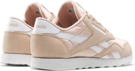 Reebok Fluwelen Classic Nylon Dames Sneaker Beige Dames