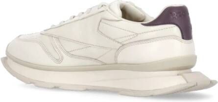 Reebok Ivoor Leren Sneakers Ronde Neus Beige Heren