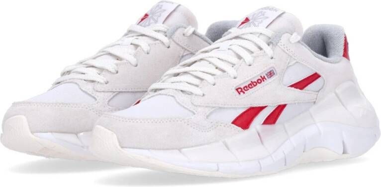 Reebok Lage Herenschoen Zig Kinetica 2.5 Plus Schoenen Cloud White chalk vector Red White Heren