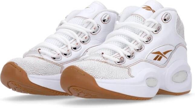 Reebok Mid Witte Basketbalschoen Iverson N°3 White Heren