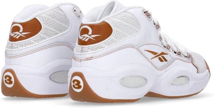 Reebok Mid Witte Basketbalschoen Iverson N°3 White Heren