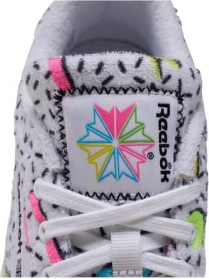 Reebok Mooie bedrukte lage sneakers Wit Dames