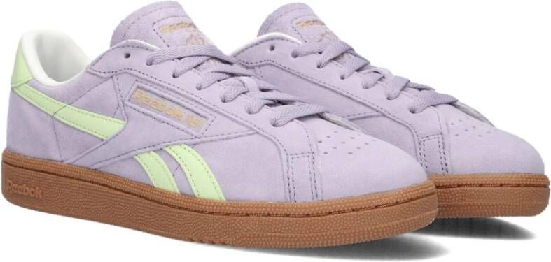 Reebok Paarse Suède Lage Sneakers Purple Dames