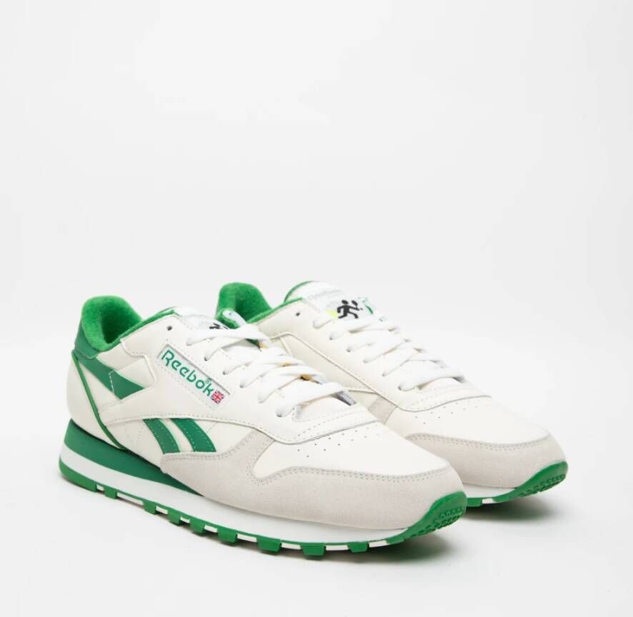 Reebok Roomwitte Vetersneakers Multicolor Heren