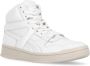 Reebok Witte Leren Sneakers Ronde Neus Logo White - Thumbnail 4