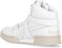 Reebok Witte Leren Sneakers Ronde Neus Logo White - Thumbnail 5