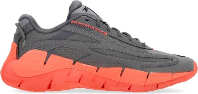 Reebok Zig Kinetica 2.5 Lage Sneaker Grijs Oranje Gray Heren