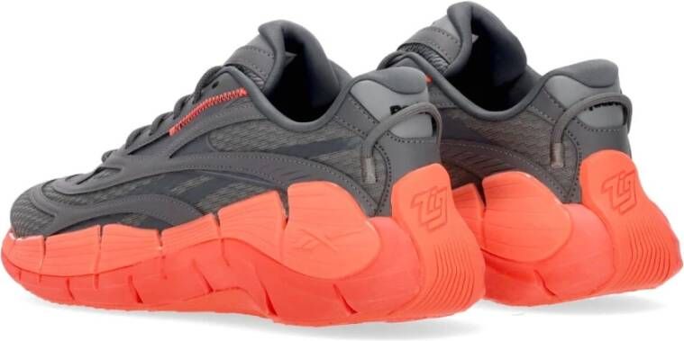 Reebok Zig Kinetica 2.5 Lage Sneaker Grijs Oranje Gray Heren