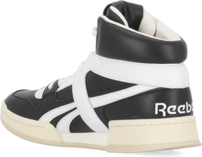 Reebok Zwarte Leren Sneakers Unisex Black Heren