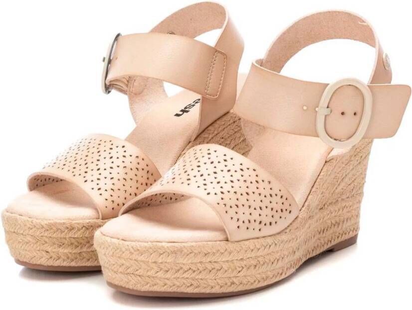 Refresh Esparto wedges Beige Dames