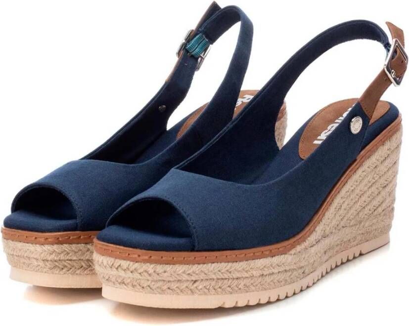 Refresh Esparto wedges Blue Dames