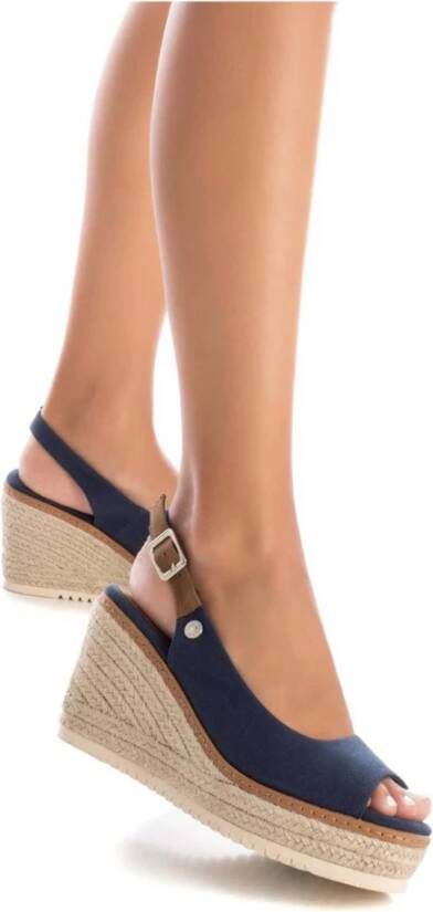 Refresh Esparto wedges Blue Dames