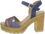 Refresh High Heel Sandals Blauw Dames - Thumbnail 7