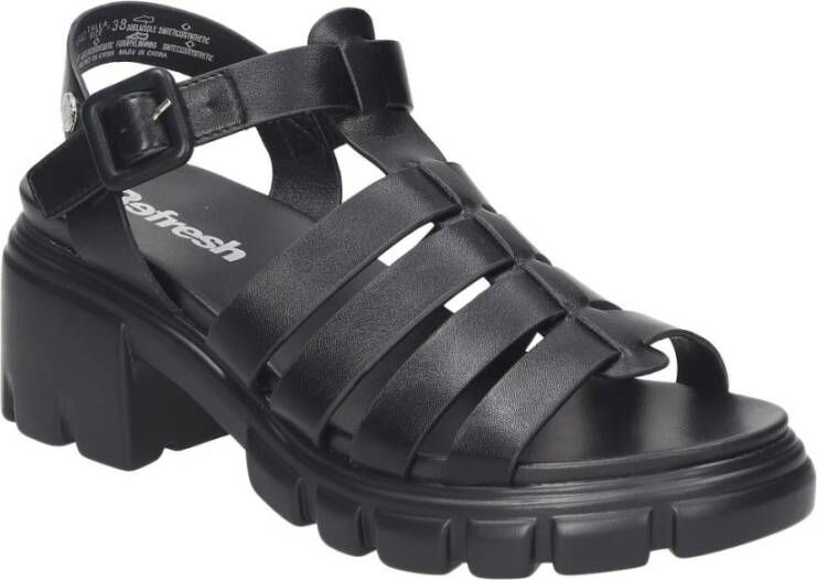 Refresh Modieuze Jonge Sandalen Black Dames