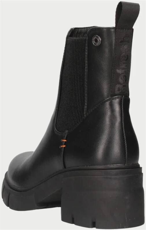 Refresh Zwarte laarzen met rits en 6 cm hak Black Dames