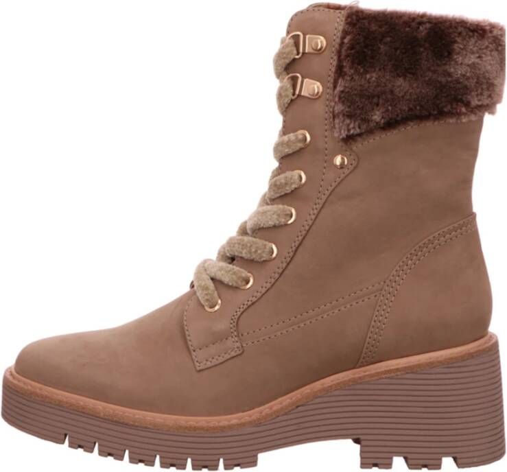 Regarde le Ciel Bruine veterlaars met hak voor dames Brown Dames