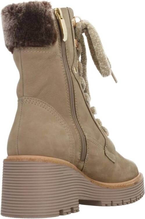 Regarde le Ciel Stijlvolle Lace-up Laarzen Brown Dames