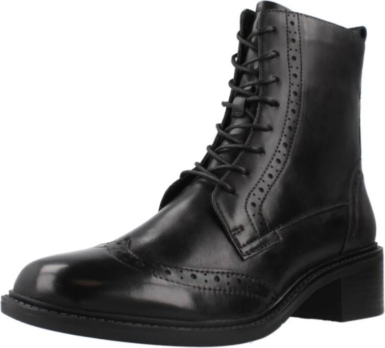 Regarde le Ciel Stijlvolle Veterschoenen Black Dames