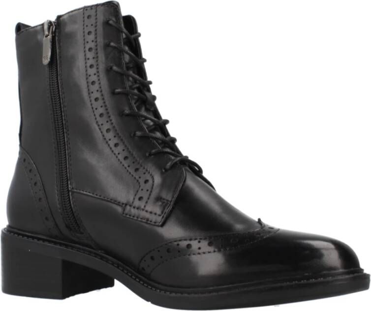 Regarde le Ciel Stijlvolle Veterschoenen Black Dames