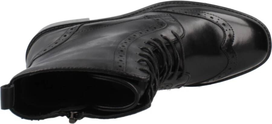 Regarde le Ciel Stijlvolle Veterschoenen Black Dames