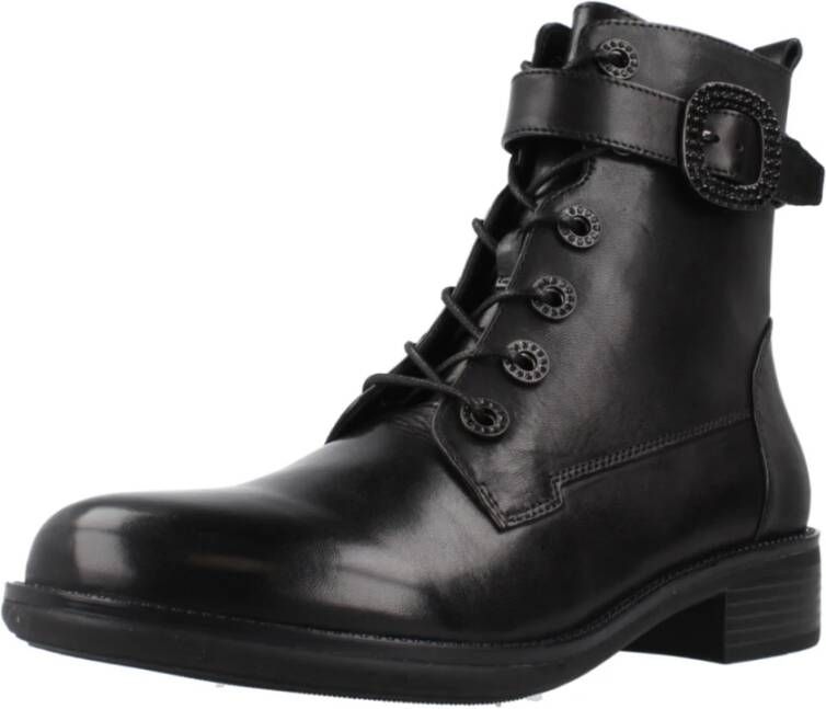 Regarde le Ciel Stijlvolle Veterschoenen Black Dames