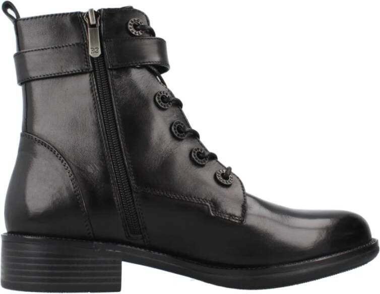 Regarde le Ciel Stijlvolle Veterschoenen Black Dames