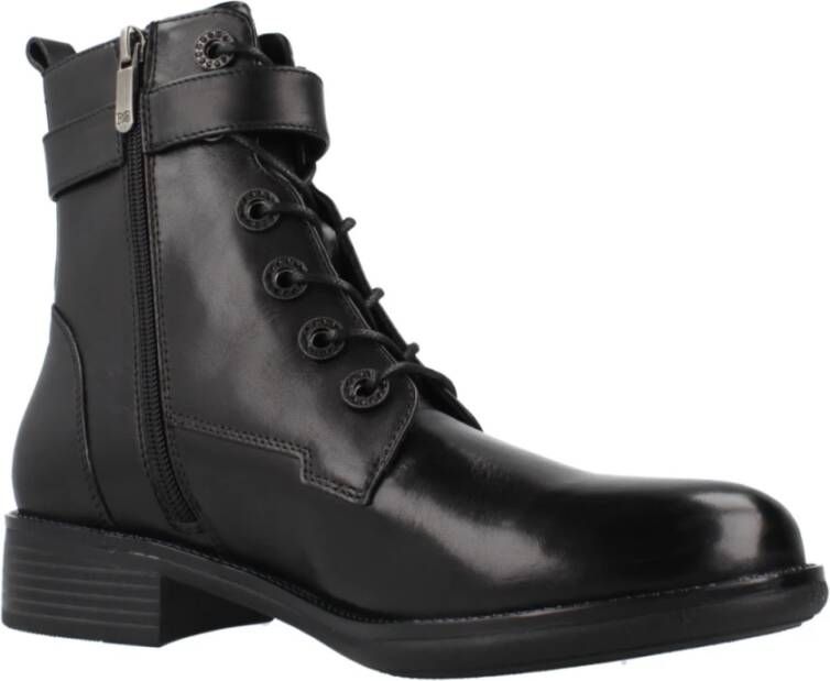 Regarde le Ciel Stijlvolle Veterschoenen Black Dames