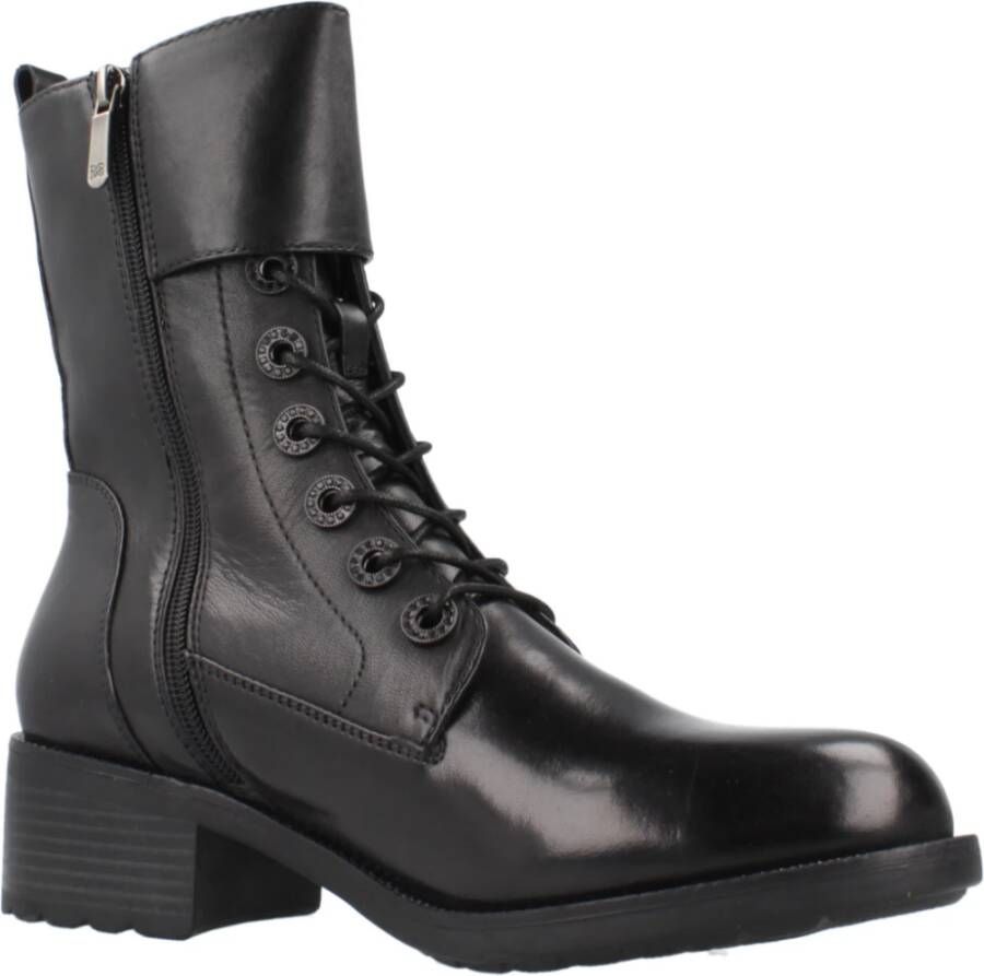 Regarde le Ciel Stijlvolle Veterschoenen Black Dames