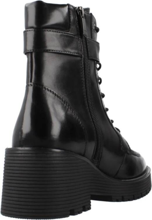 Regarde le Ciel Stijlvolle Veterschoenen Black Dames