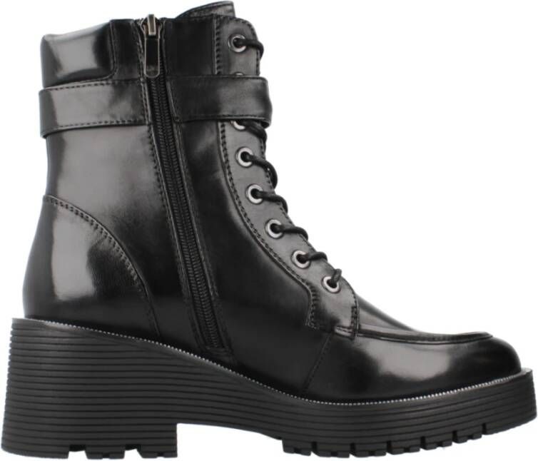 Regarde le Ciel Stijlvolle Veterschoenen Black Dames