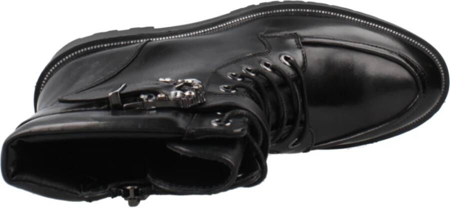 Regarde le Ciel Stijlvolle Veterschoenen Black Dames