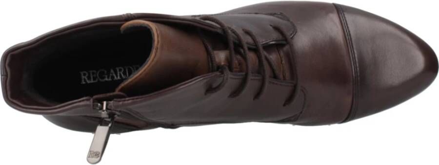 Regarde le Ciel Stijlvolle Veterschoenen met Hakken Brown Dames