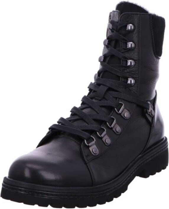 Regarde le Ciel Zwarte Enkellaars Black Dames