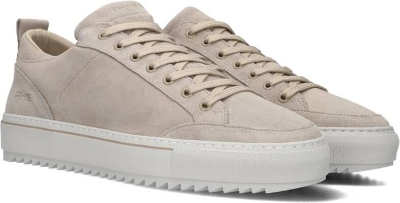 Rehab Beige Suède Heren Lage Sneakers Beige Heren