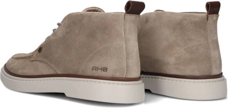 Rehab Beige Suède Veterschoenen Beige Heren