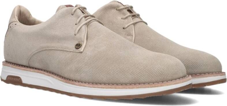 Rehab Khaki Suède Lage Top Sneakers Nolan Hive Beige Heren