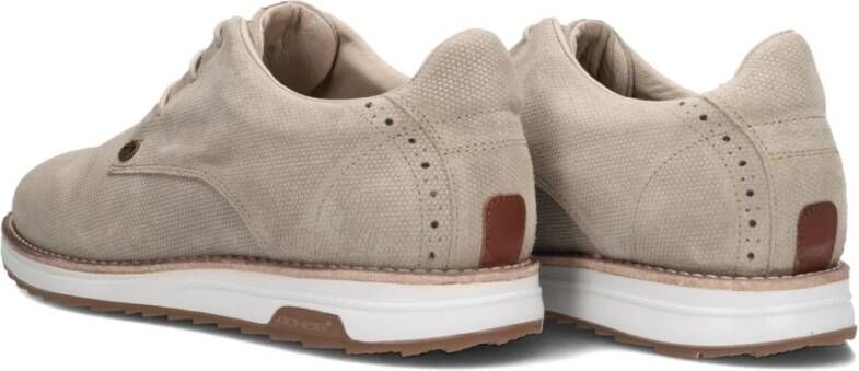 Rehab Khaki Suède Lage Top Sneakers Nolan Hive Beige Heren