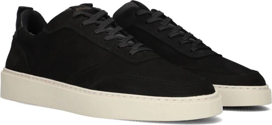 Rehab Zwarte Lage Top Sneakers Oliver Black Heren