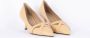 ReLac Stijlvolle Leren Pumps in Chanel Kleur Beige Dames - Thumbnail 3