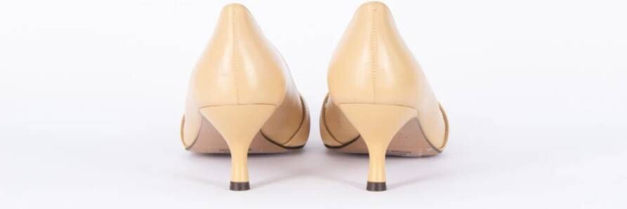 ReLac Stijlvolle Leren Pumps in Chanel Kleur Beige Dames