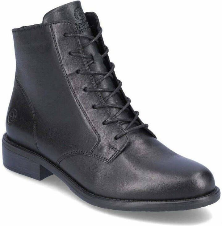 Remonte black casual closed booties Zwart Dames