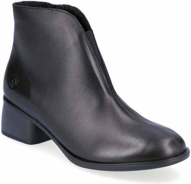 Remonte black casual closed booties Zwart Dames