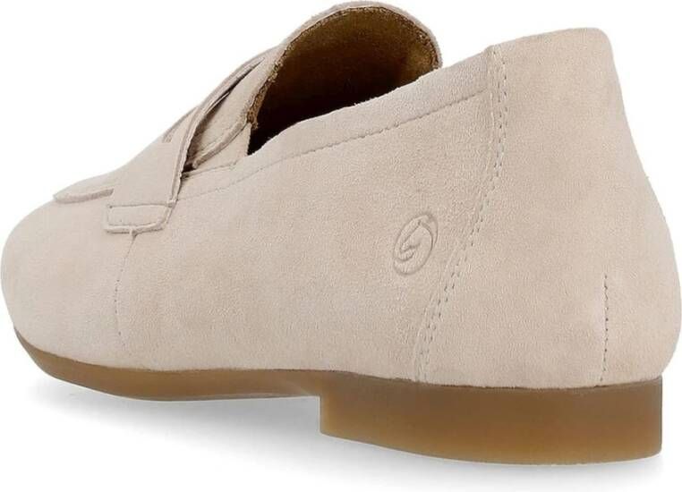 Remonte Beige Casual Gesloten Loafers Vrouwen Beige Dames