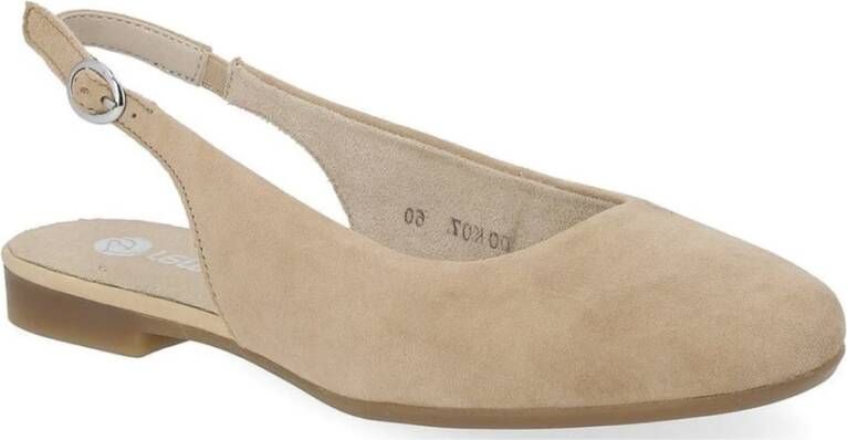 Remonte Beige Casual Platte Sandalen Beige Dames