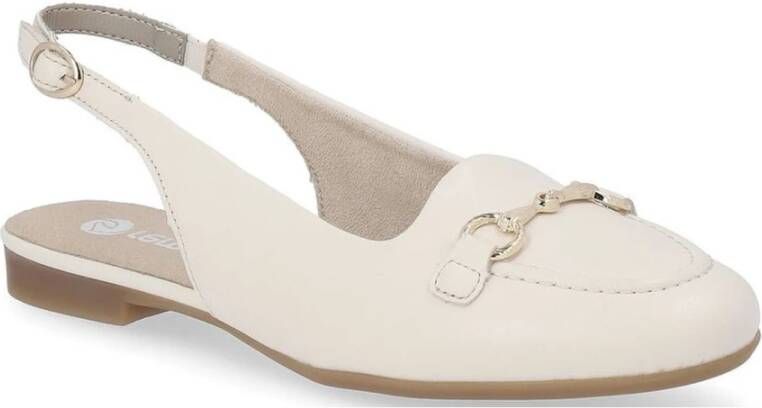 Remonte Beige Casual Platte Sandalen Beige Dames