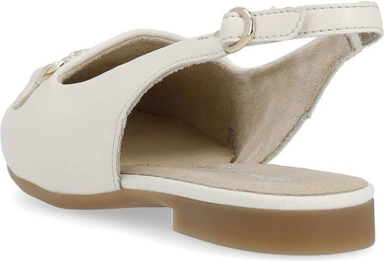 Remonte Beige Casual Platte Sandalen Beige Dames