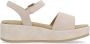 Remonte Beige Casual Platte Sandalen Vrouwen Beige Dames - Thumbnail 5